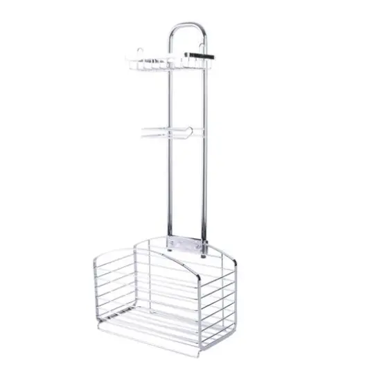 Bath Bliss Harbor Collection Chrome Bathroom Organizer {1}