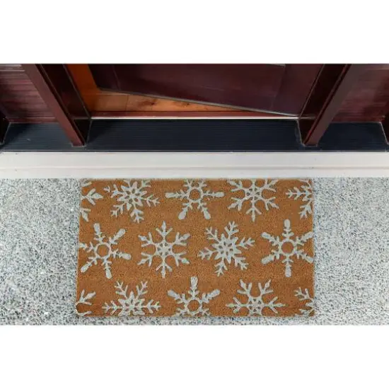 DII&reg; Silver Snowflakes Glitter Doormat {8}