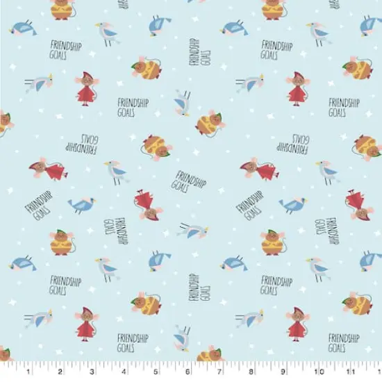 Disney&reg; Princess Cinderella Mice Friendship Goals Cotton Fabric {4}