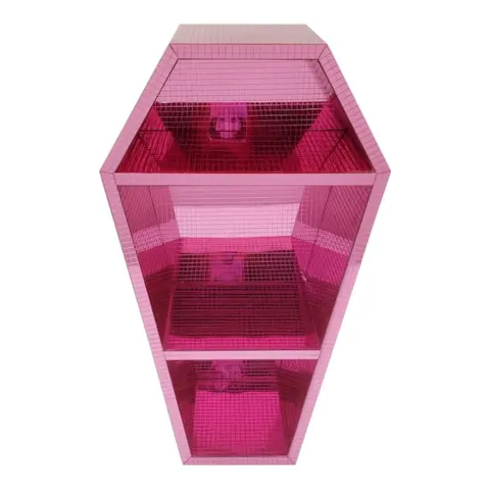 16" Pink Disco Coffin Tabletop Shelf by Ashland&reg; {1}