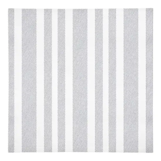 Textured Blue Stripes 10" x 10"Cotton Twill Napkin {1}