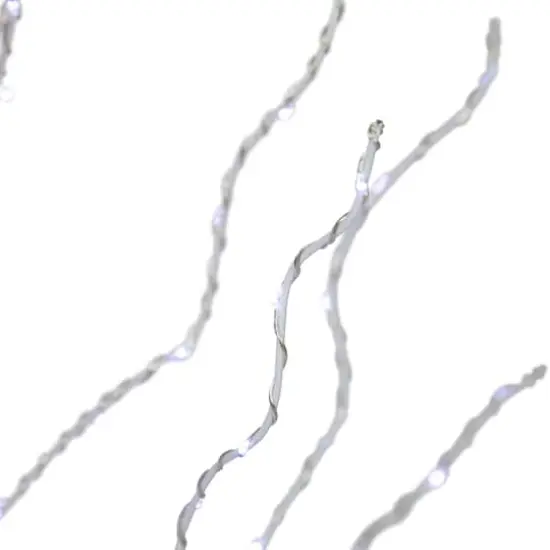 5ft. Pre-Lit White Birch Twig Artificial Christmas Tree, Cool White LED Lights {6}