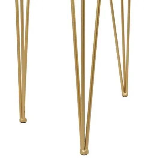 Gold Modern Planter, Set of 2" 30", 27" {5}