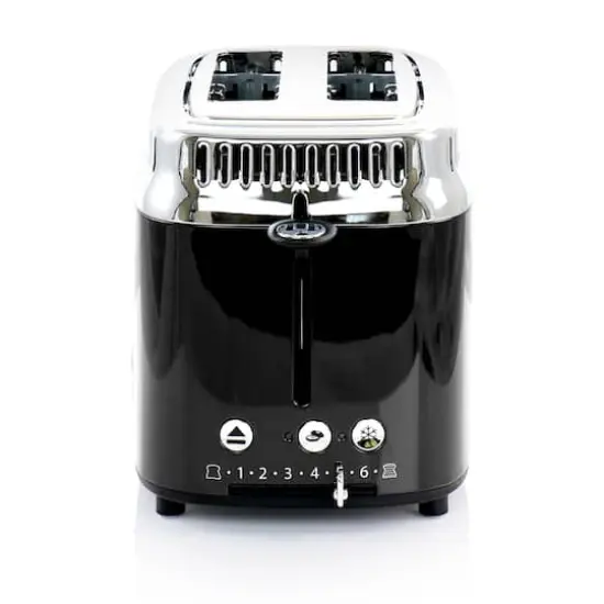 Russell Hobbs Retro Style 2 Slice Toaster Black {6}