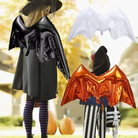Wizardi Black Bat Wings Foil Balloon {3}