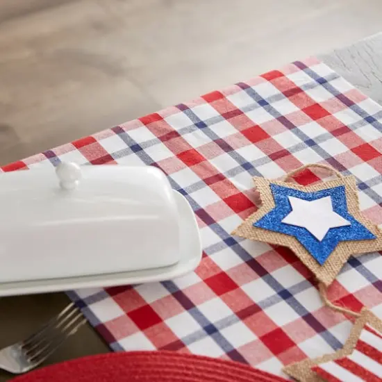 DII&reg; 72" American Plaid Table Runner {4}