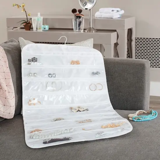 Household Essentials 35" Double-Sided Hanging Jewelry Organizer {5}