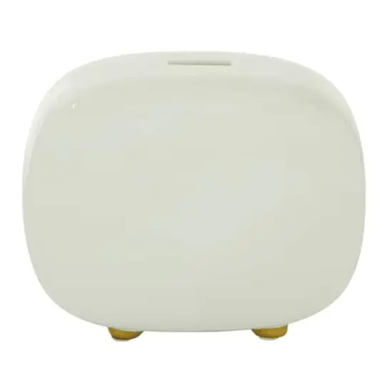 CosmoLiving by Cosmopolitan Gold Ceramic Modern Sculpture, Abstract 7" x 8" x 4" {7}