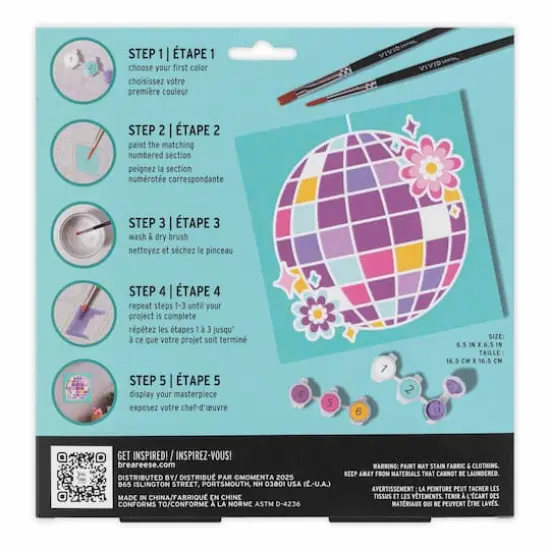 VIVID by Brea Reese&reg; Disco Acrylic Paint-by-Number Kit {5}