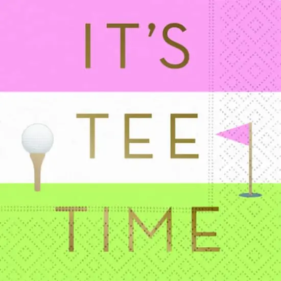 JAM Paper It's Tee Time Cocktail Napkins, 40ct. {1}