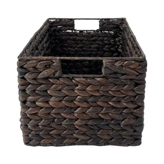 Large Espresso Rectangle Woven Basket by Ashland&reg; {4}