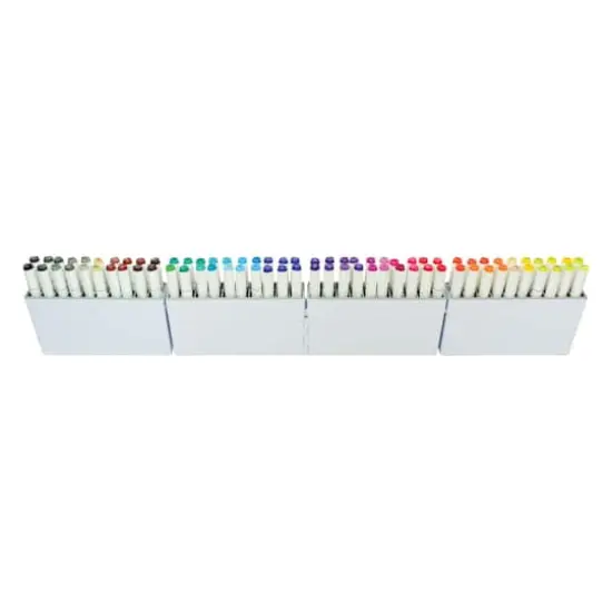 Deflecto&reg; White/Clear Expandable Accordion Marker Organizer {4}