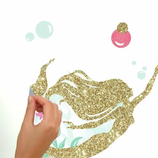 RoomMates Glitter Mermaid Peel & Stick Wall Decals {5}