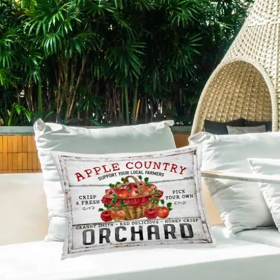 Stupell Industries Rustic Apple Orchard Outdoor Printed Pillow {3}
