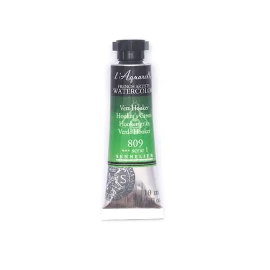 Sennelier French Artists' Watercolor, 10mL 809 Hooker's Green S1 {1}