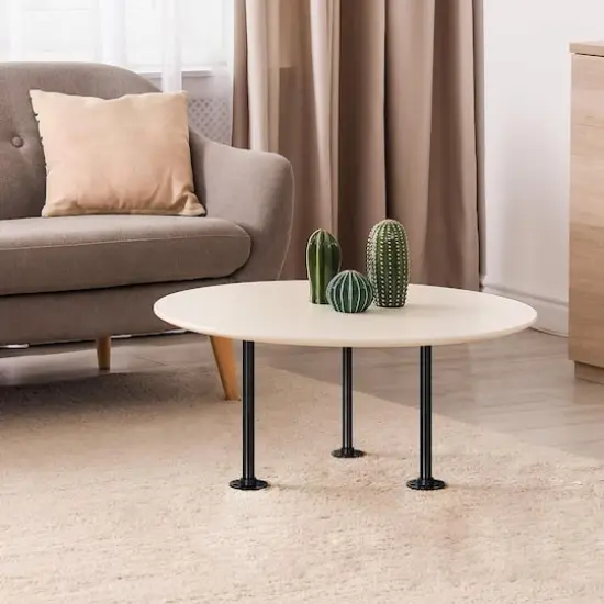 NEX&trade; Black Industrial Pipe Metal Table Legs, 4ct. {6}