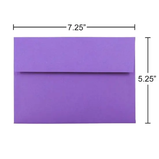 JAM Paper A7 Colored Invitation Envelopes, 50ct. Violet Purple {6}