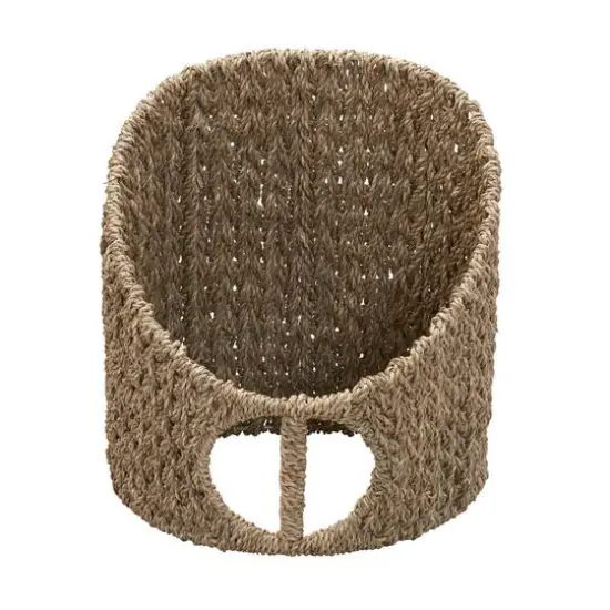 Household Essentials 15" Oval Seagrass Magazine Rack Natural {7}