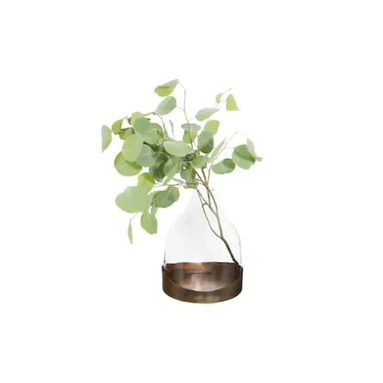 Hello Honey&reg; Glass Cloche with Antique Copper Metal Tray {8}