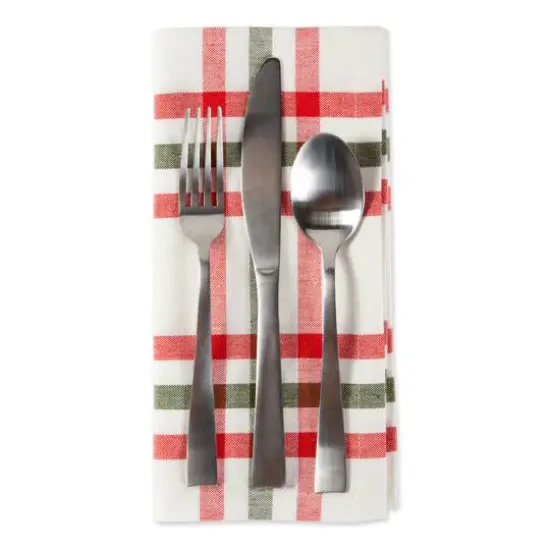 DII&reg; Kitchen & Tabletop Jolly Tree Collection Nutcracker Plaid Napkin Set, 6ct. {4}