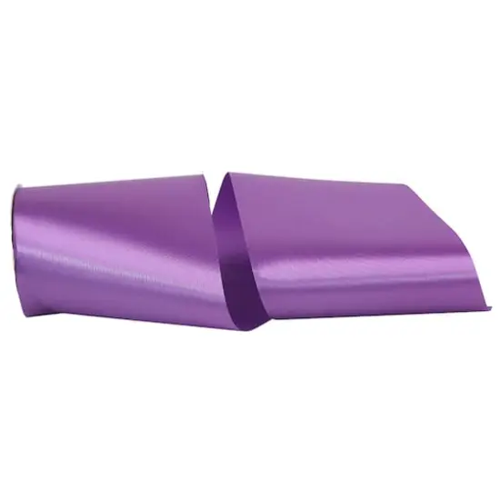 JAM Paper 6" x 50yd. Single Face Satin Allure Ribbon Amethyst {1}