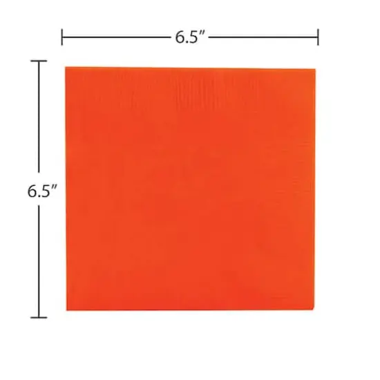 JAM Paper Medium Lunch Napkins, 100ct. Orange {4}