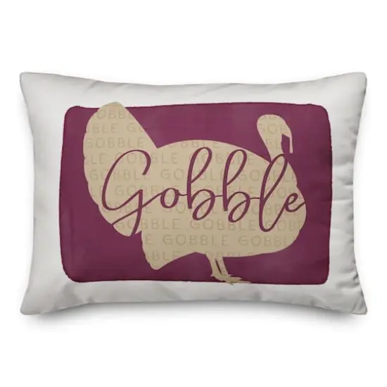 Gobble Pattern Throw Pillow {1}