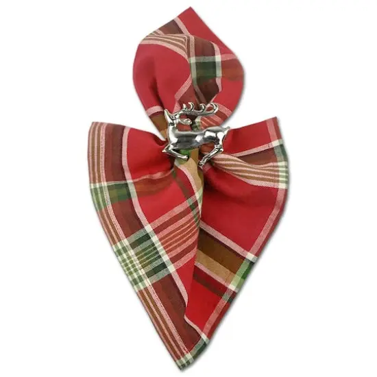 DII&reg; Silver Stag Napkin Rings, 6ct. {5}