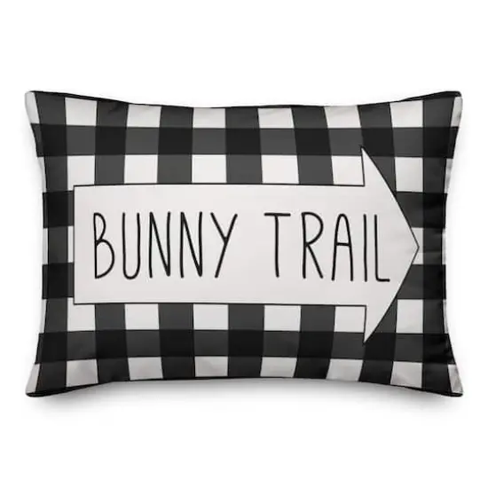 Buffalo Check Bunny Trail Throw Pillow {1}
