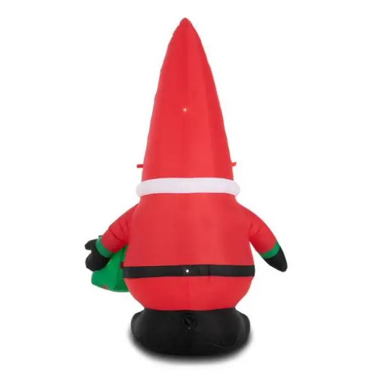 Glitzhome&reg; 6ft. Lighted Inflatable Gnome D&eacute;cor {9}