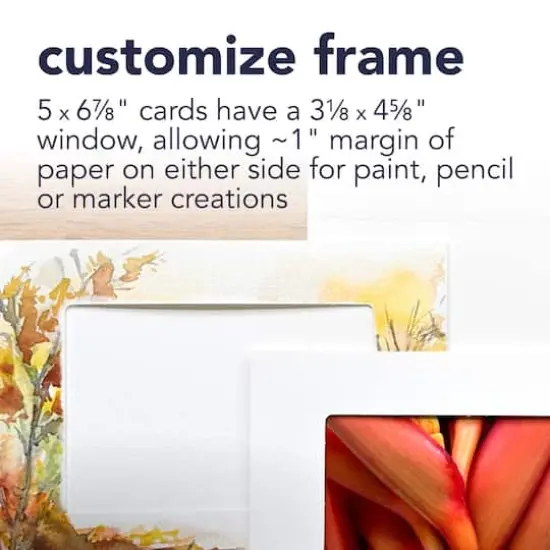 Strathmore&reg; 5" x 7" White Photo Frame Cards & Envelopes {5}