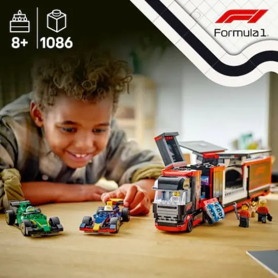 LEGO&reg; City F1&reg; Truck with RB20 & AMR24 F1&reg; Cars Toy Racing Transporter Set {5}