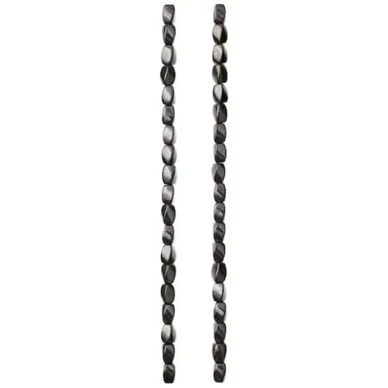 Silver Hematite Magnetic Twist Beads, 8mm by Bead Landing&trade; {4}