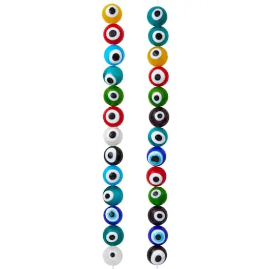 Multicolor Glass Eye Beads, 10mm by Bead Landing&trade; {4}
