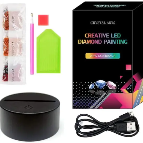 Sparkly Selections Santa Lamp Diamond Art Kit {5}