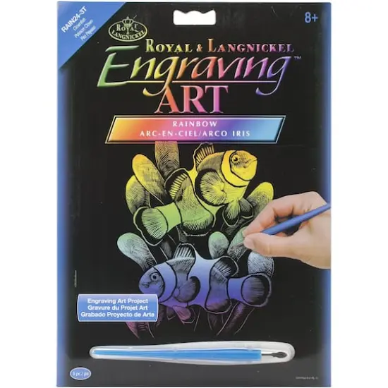 Royal & Langnickel&reg; Engraving Art&trade; Clownfish Rainbow Foil Kit {1}