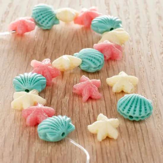 Multicolor Stone Powder Mixed Sea Beads, 12mm by Bead Landing&trade; {3}