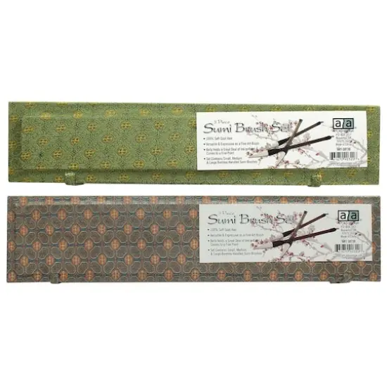 Art Advantage&reg; White Goat Sumi 3 Piece Brush Set {1}