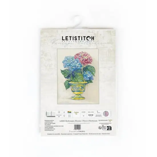 LetiStitch Hydrangea Blooms Counted Cross Stitch Kit {4}
