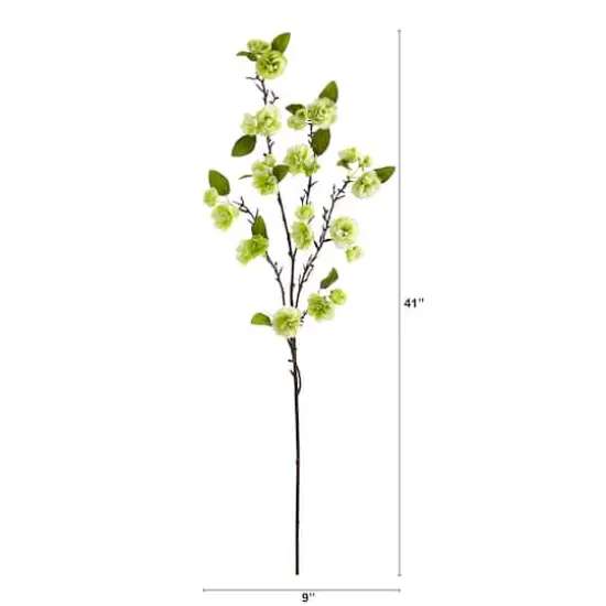 41'' Cherry Blossom Artificial Flower Spray, 3ct. Light Green {4}