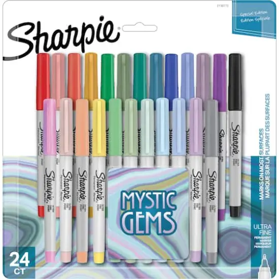Sharpie&reg; Ultra-Fine 24 Color Mystic Gems Permanent Marker Set {3}