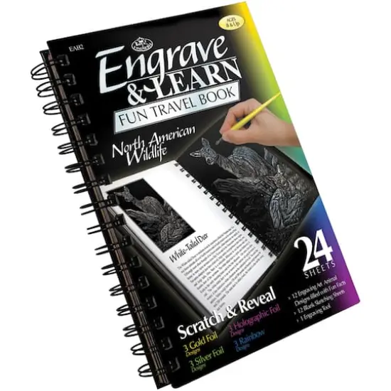 Engrave & Learn North American Wildlife Travel Book {3}