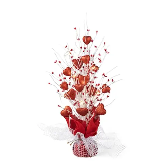 Glitzhome&reg; 21" Lighted Valentine's Heart Table Tree {1}