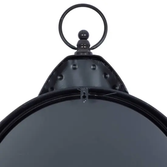 Black Vintage Metal Wall Clock {7}