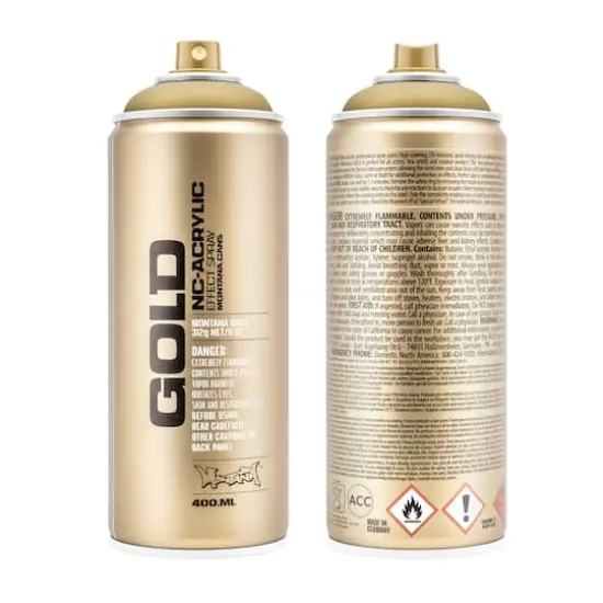 Montana&trade; Gold Acrylic Professional Spray Paint M3010 Gold Matte {1}