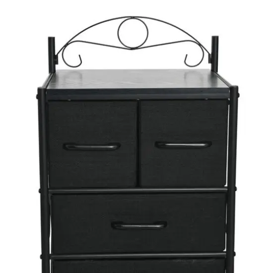 Household Essentials Victoria 54" 8-Drawer Narrow Dresser Black {7}