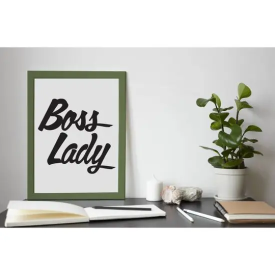Leisure Arts&reg; Vinyl Boss Lady Black Wall Decal {3}