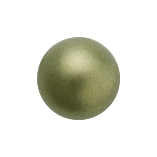 Preciosa Maxima 4mm Glass Nacre Pearls, 100ct. Dark Green {1}