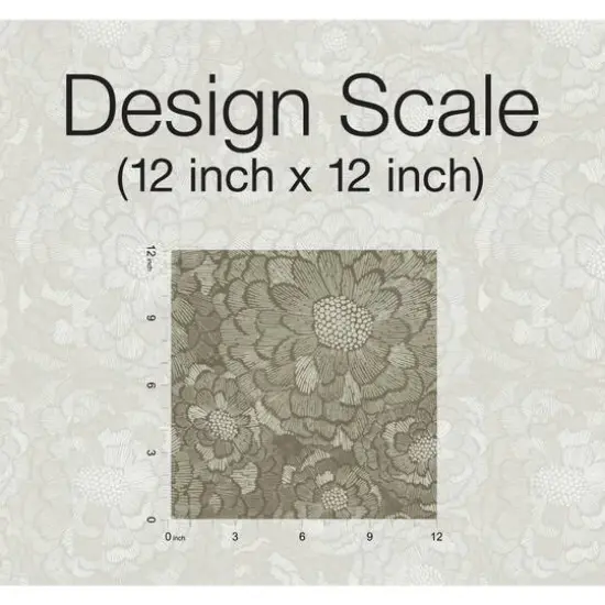 RoomMates Zen Dahlia Peel & Stick Wallpaper Brown {8}