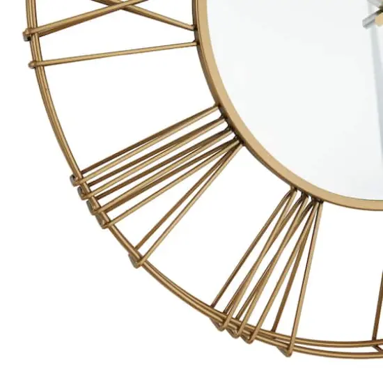 30" Glam Wall Clock Gold {4}